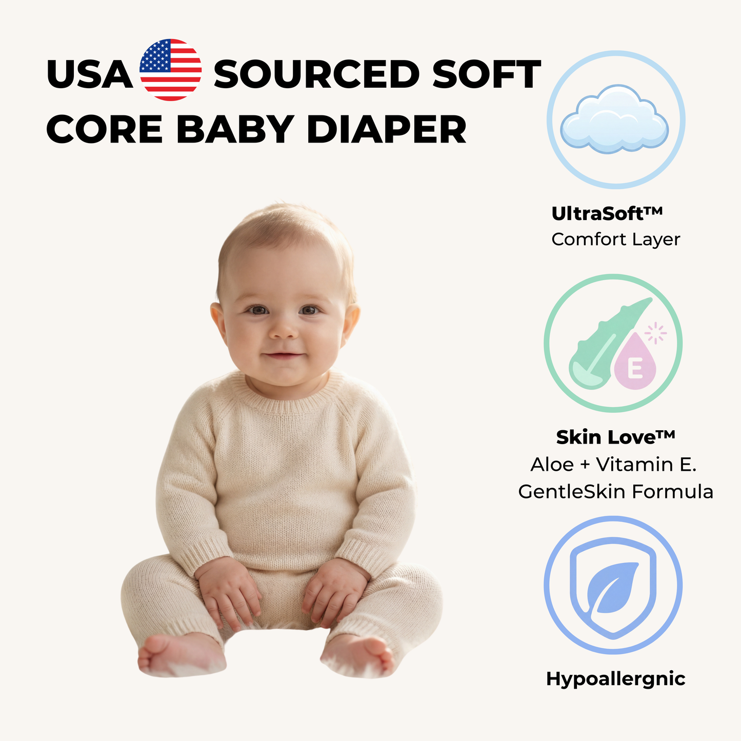 Raha baby with Absorb-X Core, Size 5, 12-18 Kg, 60 diaper pants.